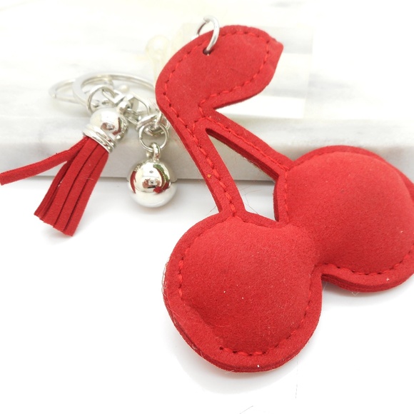 Bling Cherry Key Chain - Picture 2 of 3
